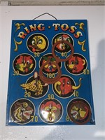 Tin ring toss game