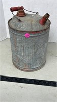 Vintage 2 gallon Galvanized Gas Can