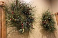 Two Christmas Wreaths