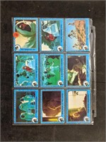 1 Sheet of ET Trading Cards