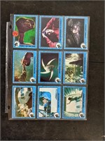 1 Sheet of ET Trading Cards