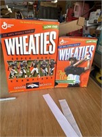 TWO COLLECTIBLE WHEATIES BOXES TIGER WOODS