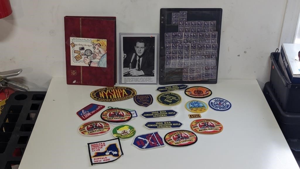 Lot of Collectibles Patches Stamps ++