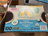 Newman’s Own organic med roast k-cup pods