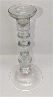 Vintage Clear Glass 10" Candlestick Holder B