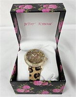 Betsey Johnson Gold Tone Wristwatch