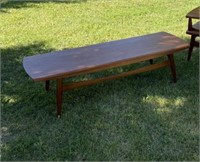 Mid Century coffee table and end tables