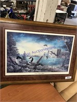 FRAMED PICTURE (CANADIAN GEESE), 22.5 X 30.5"