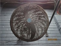Ebony wall mounted industrial fan