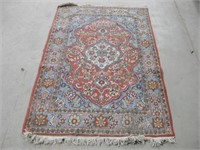 Vtg Persian Rug 63"x 40" See Info