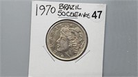 1970 Brazil 50 Centavos gn4047