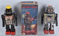2-JAPAN FIGHTING TIN ROBOTS, ONE BOXED