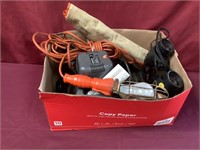 Box With Set Of Wrenches, Binoculars,