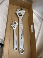K-T TOOLS CRESCENT WRENCHES 18" & 10"