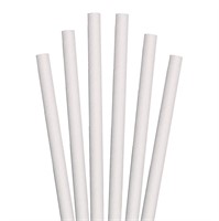 2800ct Aardvark 7.75" White Giant Paper Straws