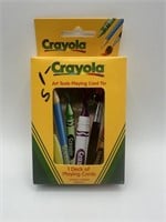 Crayola Art Tools Playing Cards w/ Tin NEW