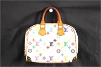 Louis Vuitton White Trouville Handbag