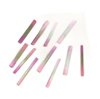 10 Pc Natural Aura Selenite Sticks