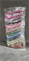 Bead bracelets. Pack of 10. Individually wrapped.