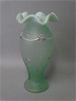 Hand Painted & Signed Fenton Vase