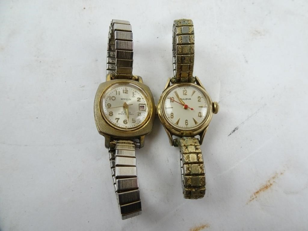 Lot of 2 Vintage Womens Quartz Wristwatches -