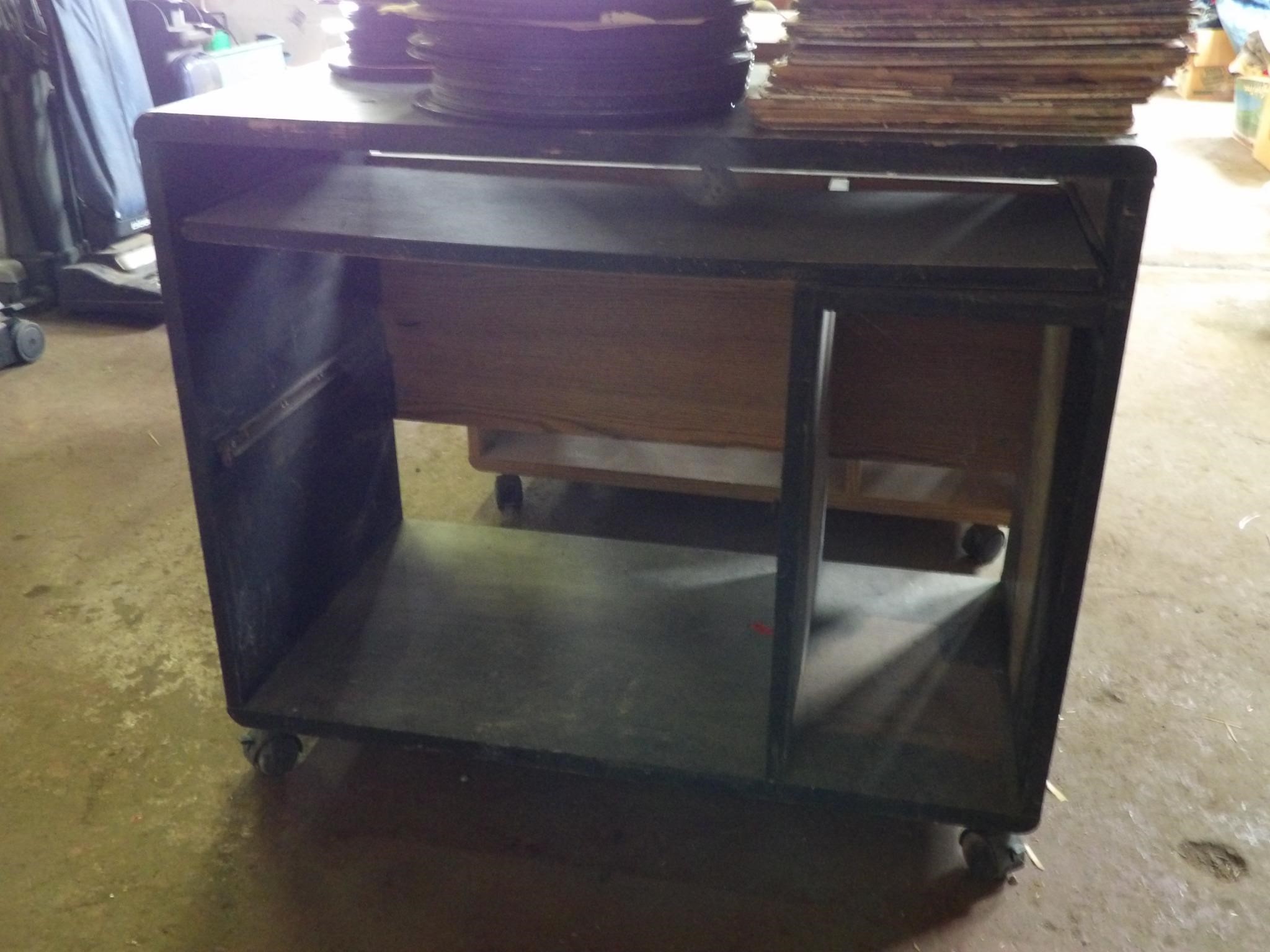 Computer Work Station Table on Casters