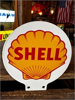 5” Round Porcelain Shell Sign