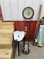 End Table 20"L x 17"W x 26"H & Clock Stand