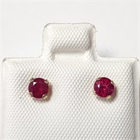 14K Gold Ruby Earrings
