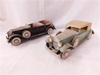 2 Hubley 1930 Packard diecast cars