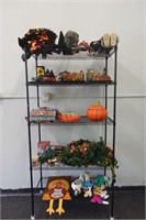 Fall/Halloween Decor rack lot
