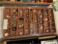 Large Tray of Miscellaneous Costume Jewelry