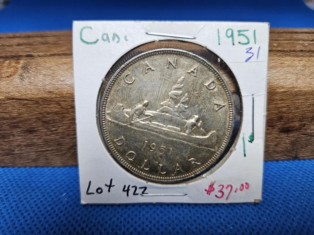1951 CANADIAN SILVER DOLLAR