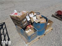 Pallet of Assorted Plastering Supplies