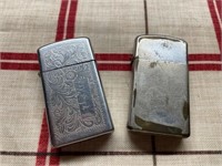 2 VINTAGE ZIPPO LIGHTERS