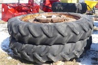 Pair of 380/90R54 Tires and Rims