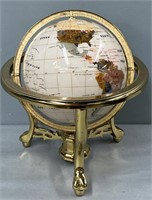 Globe & Compass; Metal Stand
