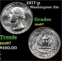 1977-p Washington Quarter 25c Grades GEM++ Unc