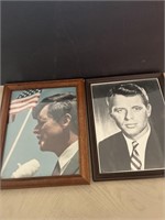 Two framed Robert Kennedy pictures