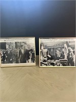 Lot of two Ted Kennedy framed pictures