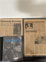3 1960’s newspaper ads Robert Kennedy Purdue