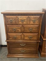 Oak 5 Drawer Chest of Drawers