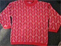 Vintage Women's Sweater Red