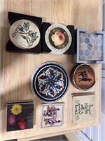 Coasters and trivet