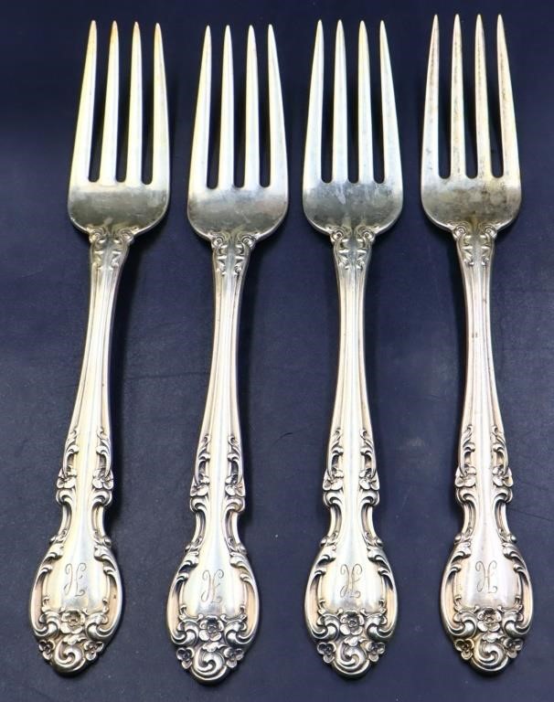 6.4oz Gorham Melrose sterling forks