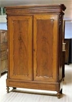Louis Philippe Style Mahogany Linen Cabinet.