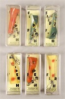 6 Flipper Fish Fishing Lures with Boxes