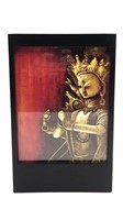 Table Lamp Asian Decor Buddha Int'l Plug - See Pic