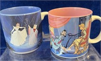 Vintage Walt Disney Coffee Mug Cinderella lot of 2