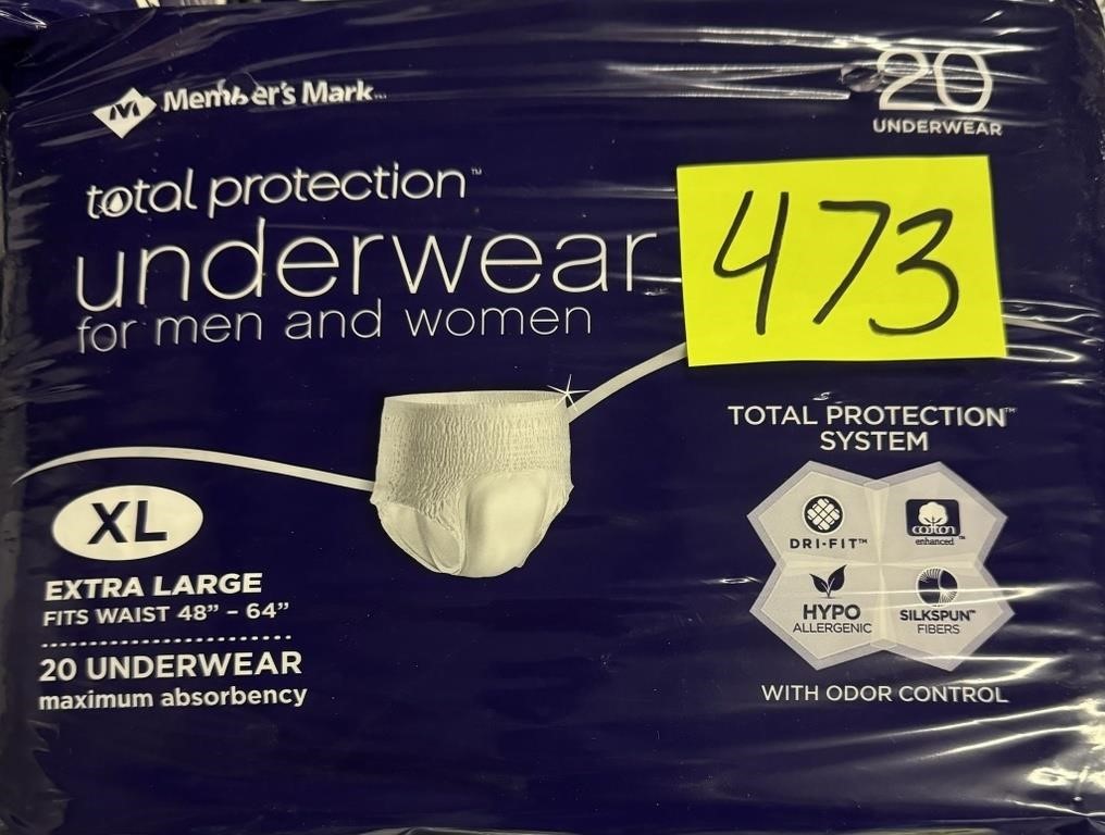 members mark underwear men or women xl 48"x64"